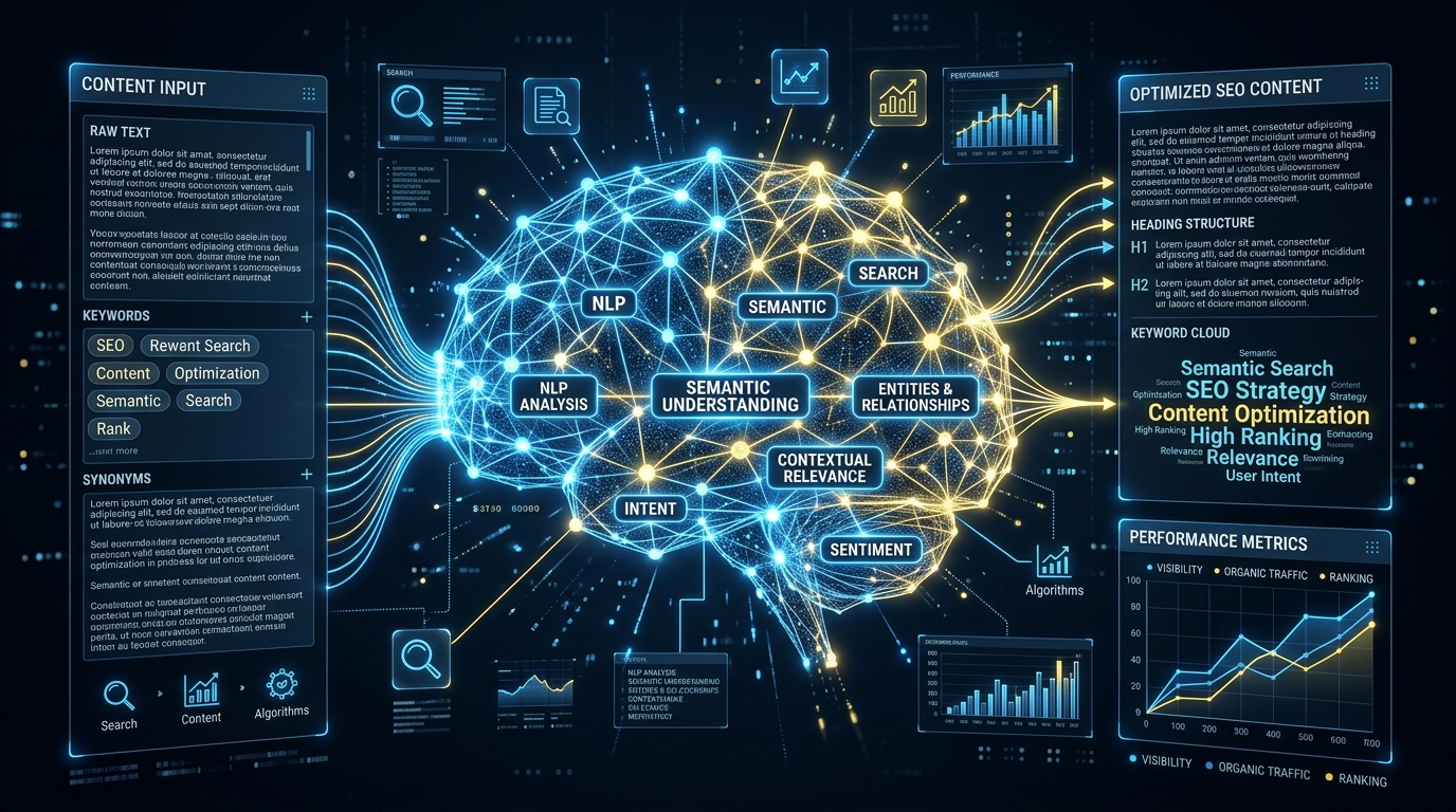 NLP semantic content analysis and LSI text optimization for Google TOP-10 — AKRAMYS